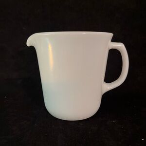 Vintage Pyrex Creamer Milk Pitcher USA White with Spout